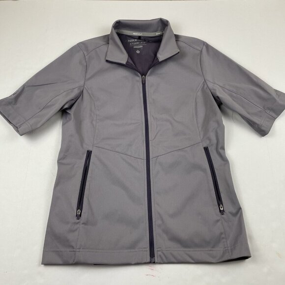Nike Golf Storm-Fit Short Sleeve Jacket Women’s S Full Zip Windbreaker Purple - Picture 1 of 10